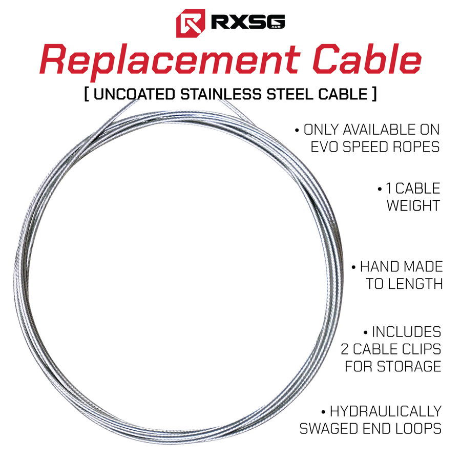 Uncoated Replacement Cable (Speed Metal)